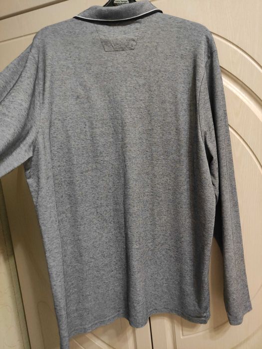Чоловіча футболка сорочка  поло з довгим рукавом р.52-54