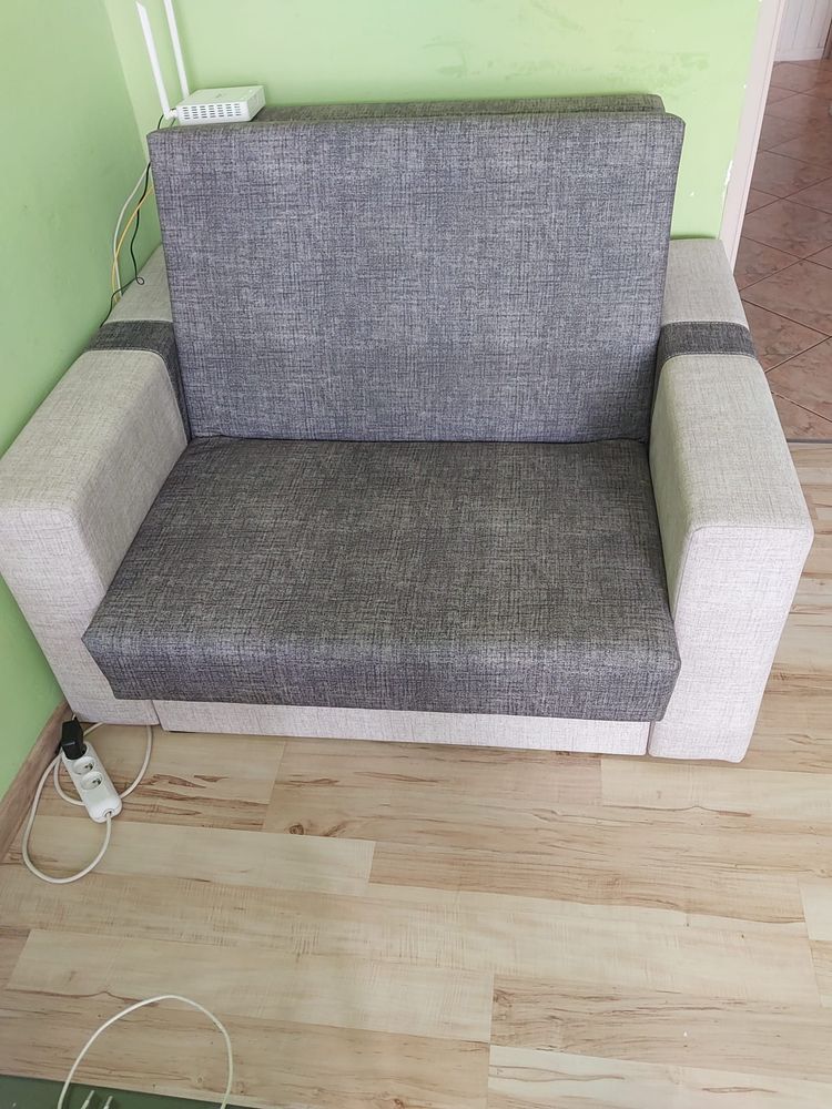 Sofa kanapa rozkładana plus fotel