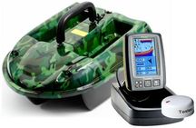 Прикормковий кораблик Carpboat Camo з ехолотом TF-640 та GPS
