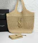 Torebka plażowa siatka koszyk icare Raffia ysl