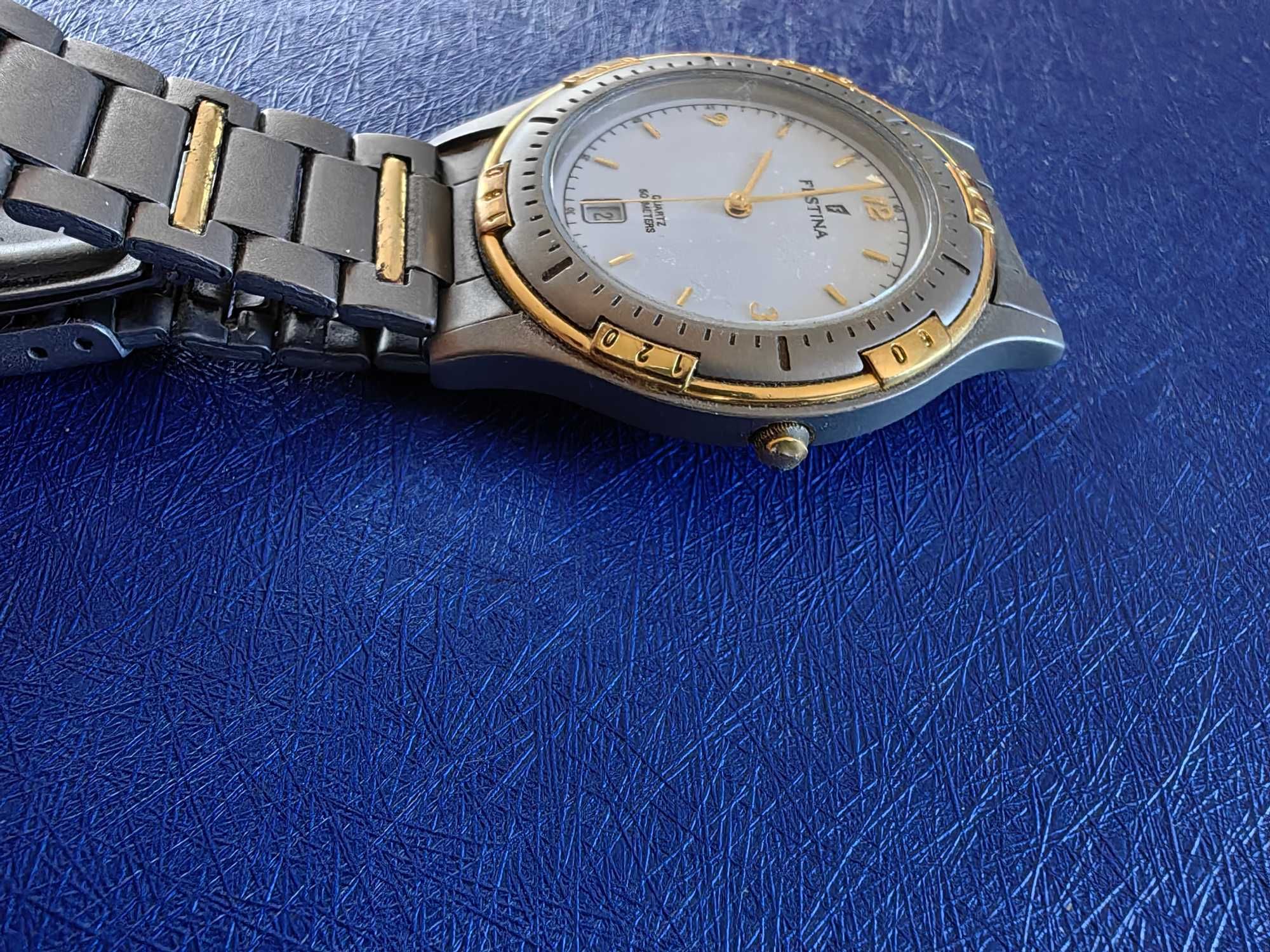 Zegarek męski Festina Titanium z bransoletą - tytanowy nieuczulający