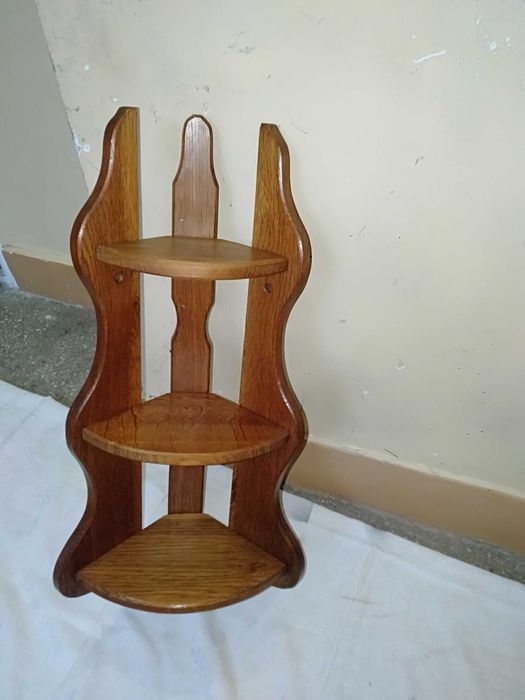 kolekcjonerska Półeczka stylowa -dębowa/ narożna-Okazja