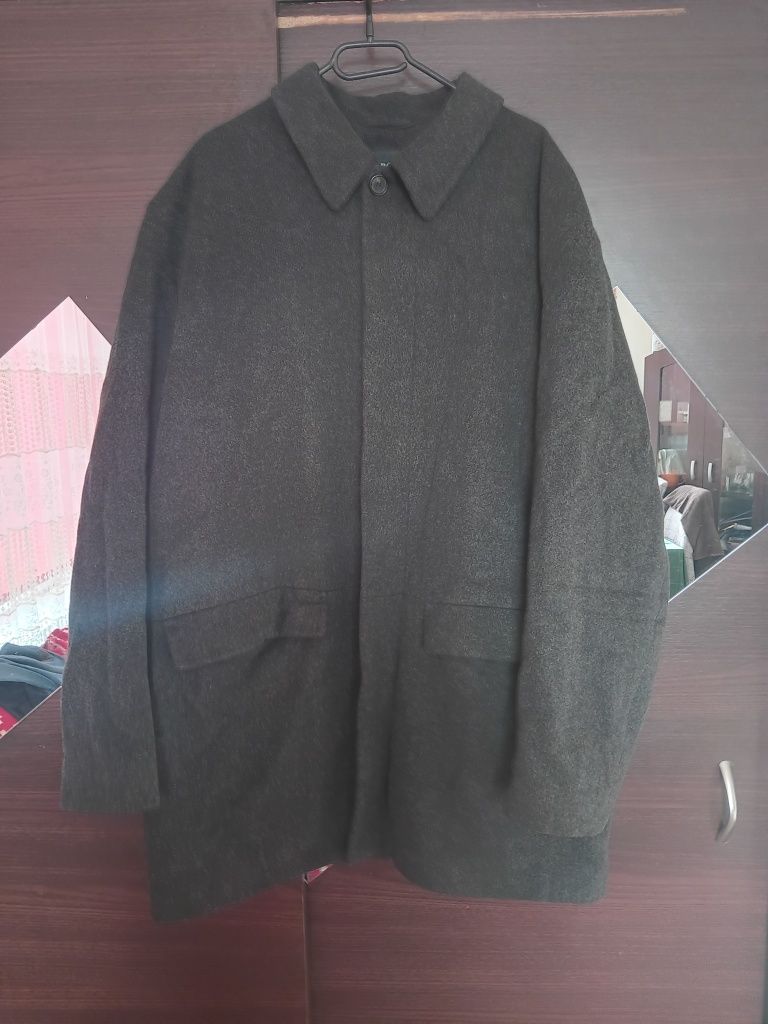 Vintage płaszcz jesionka męska na guziki Hugo Boss kaszmir i wełna 58