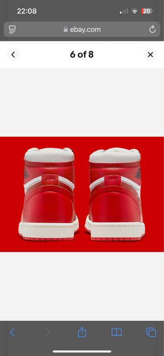 Нові оригінальні Air Jordan 1 Method of Make High Sport Red W