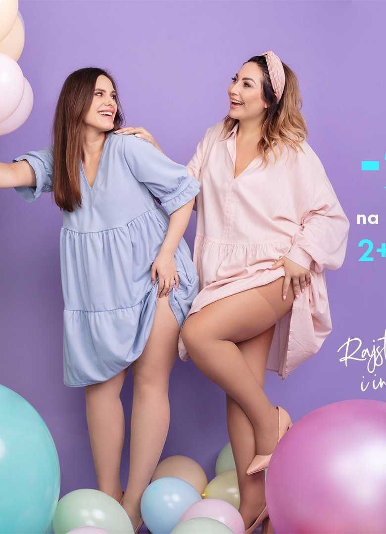 Rajstopy Lida Plus Size , 20den , Czarne , 2XL , biodra do 170cm