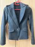Marynarka wełniana, szara massimo dutti rozm. 36