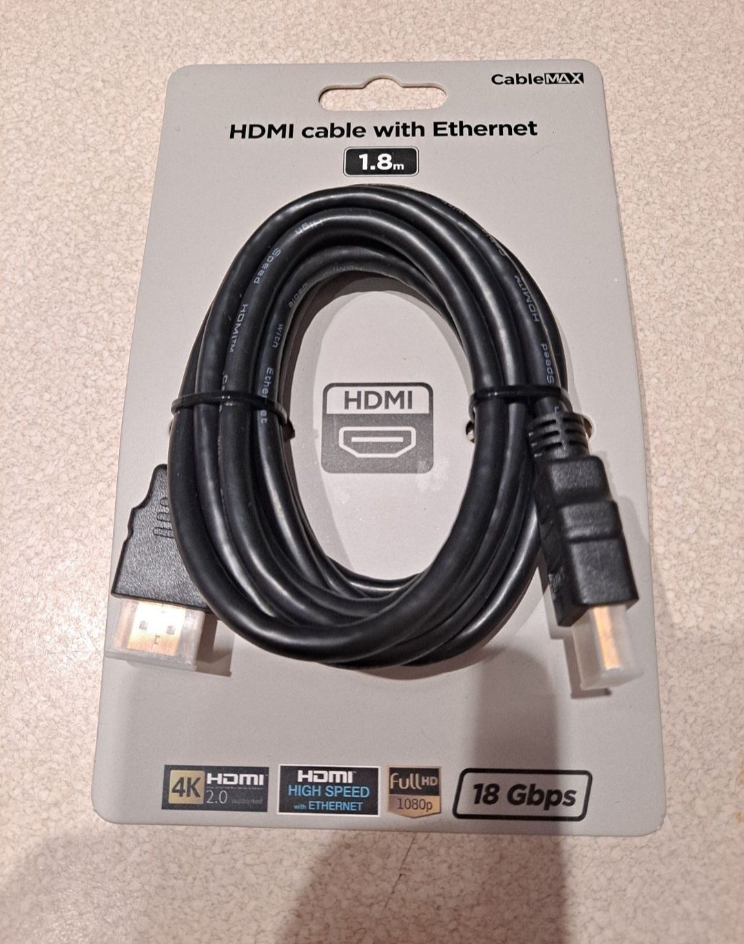 Kabel HDMI 4K V2.0 o dlugosci 1.8m