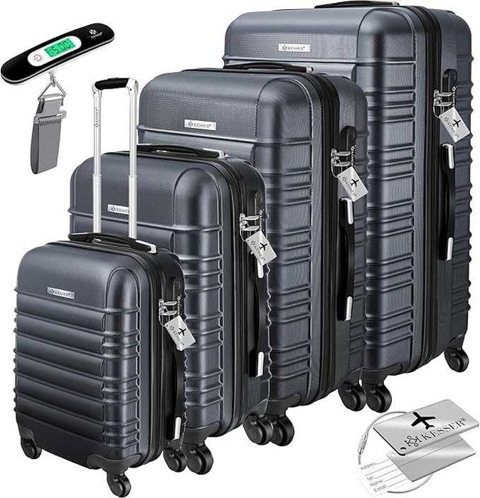Nowy zestaw walizek /walizka ABS / 4szt /walizki KESSER / bagaż !4424!