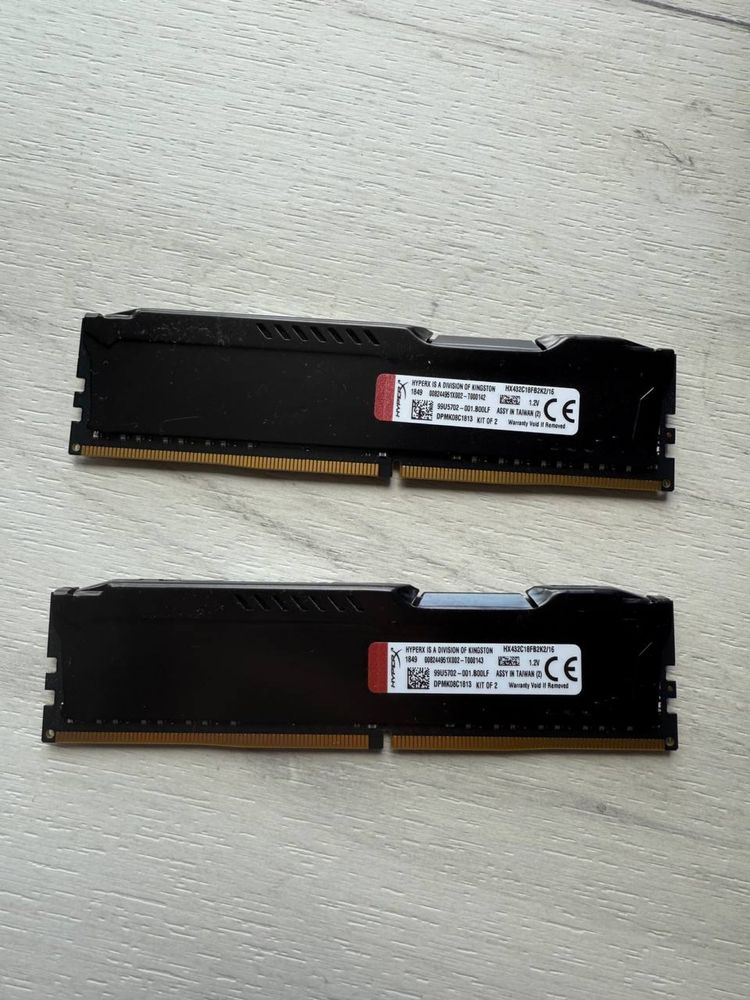 HyperX Fury Black 16GB (2 x 8GB) 3200MHz DDR4 HX432C18FB2K2/16