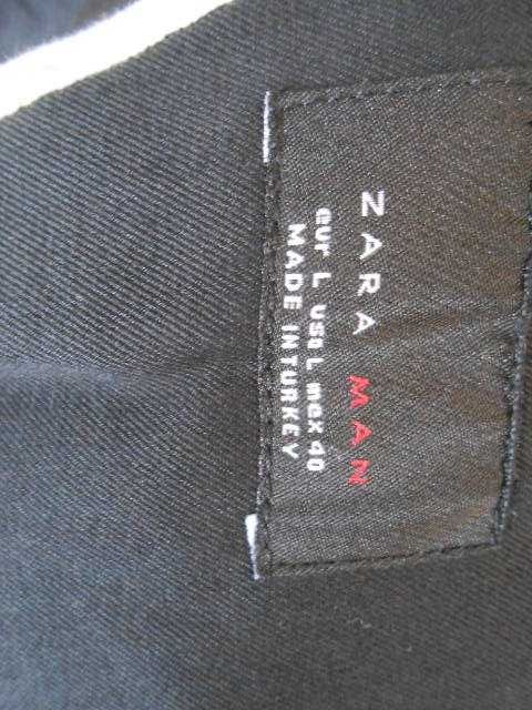 Мужской черный плащ тренч Zara, L
