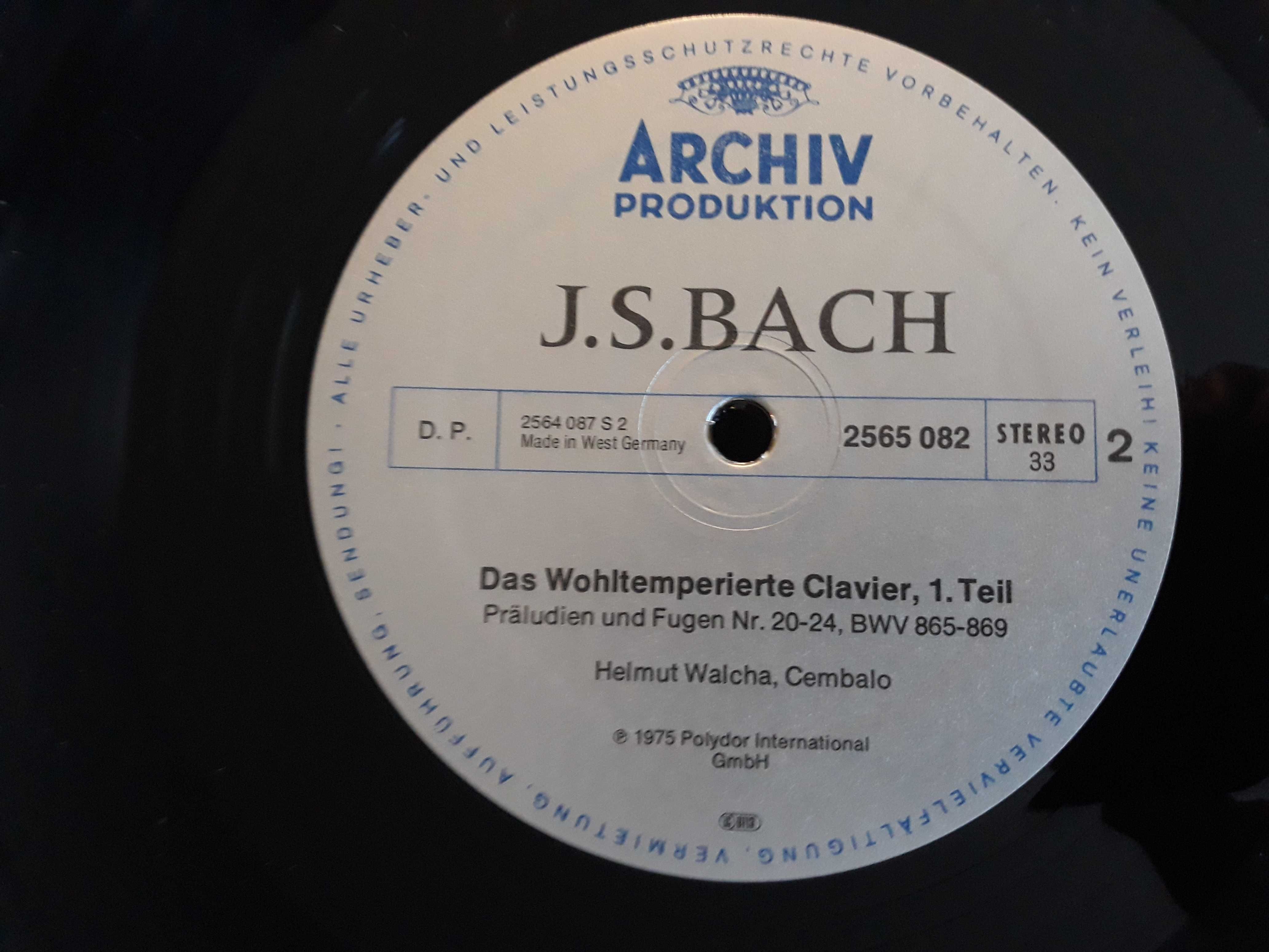 Płyty winylowe: J.S. Bach Das Wohltemperierte Clavier 1&2