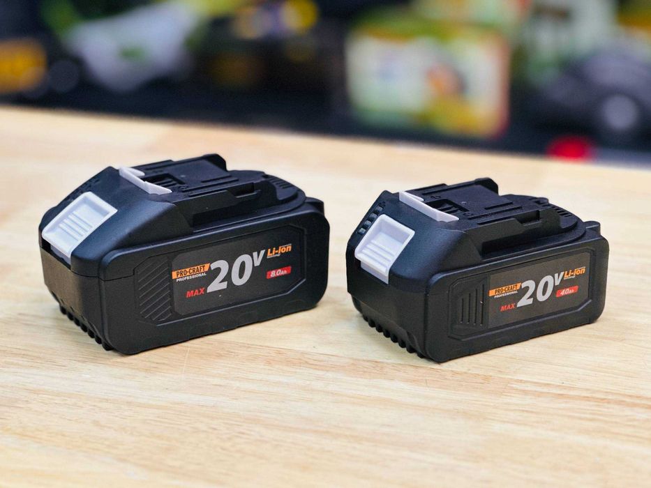 Комплект Акб Procraft  4.0Ah + 8.0Ah (Max) 20v | з Індикатором заряду