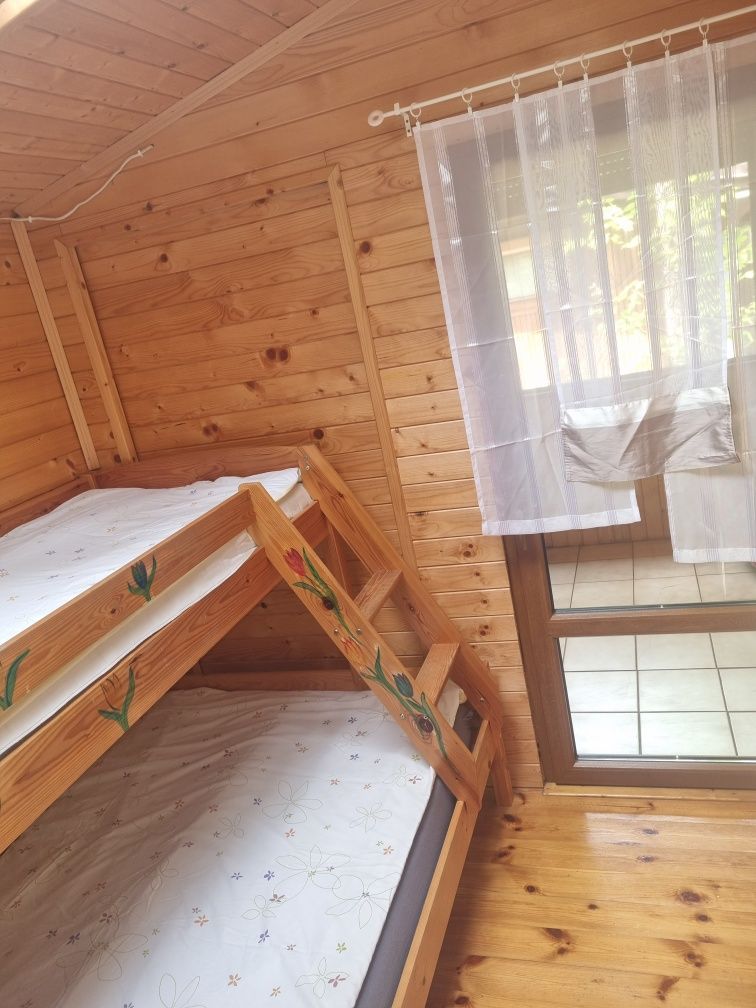 Domek Sielpia las jezioro nocleg wakacje urlop wypoczynek woda