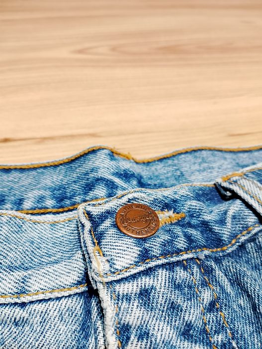 Niebieskie Męskie Spodnie Jeansowe Dżinsowe Wrangler Texas