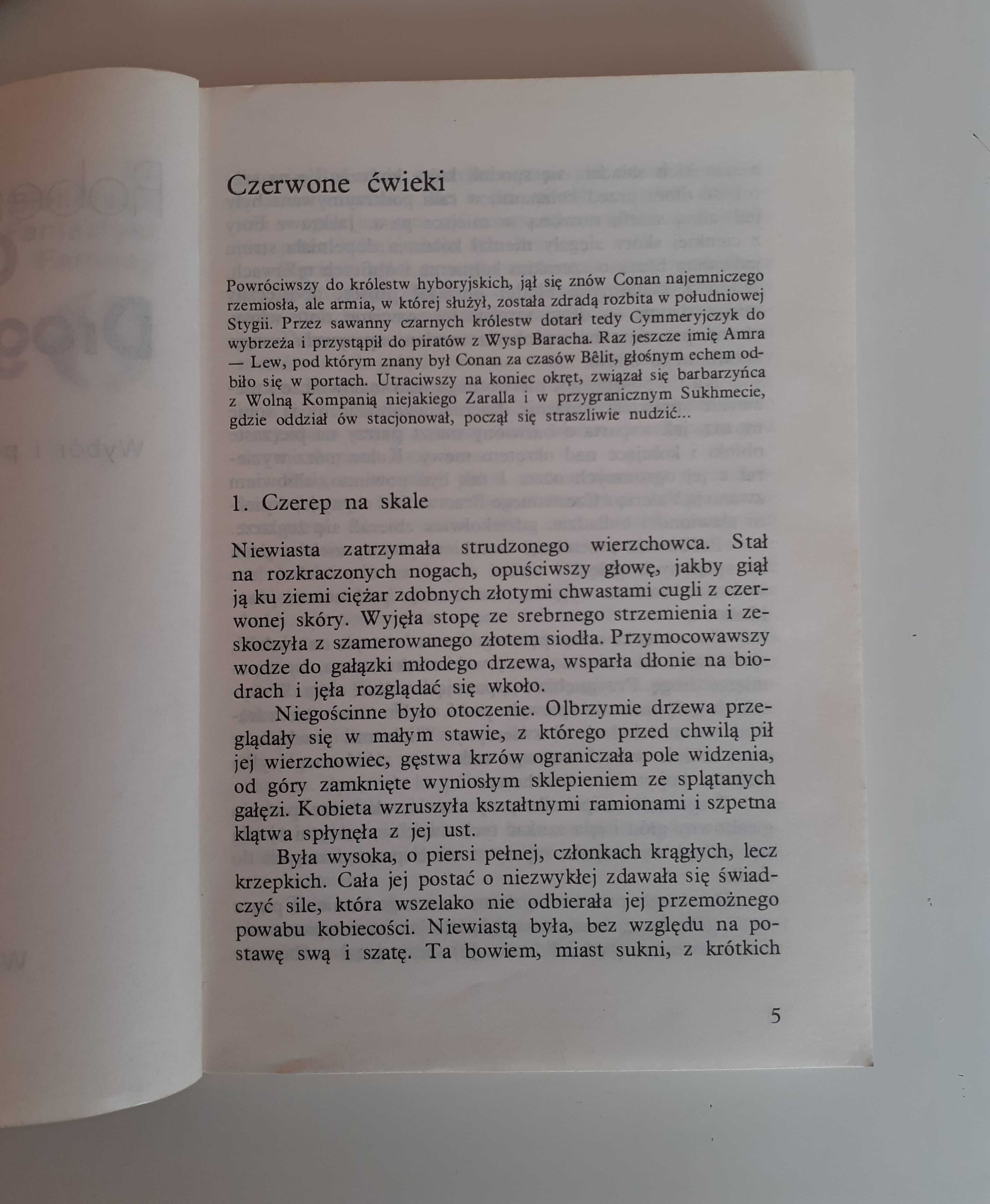 Nowa z wadą książka Robert E. Howard Conan: Droga do tronu wyd. 1988