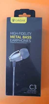 High-fidelity metal bass earphones