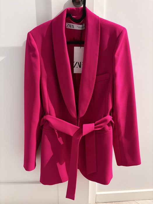 Fuksjowy garnitur Zara S