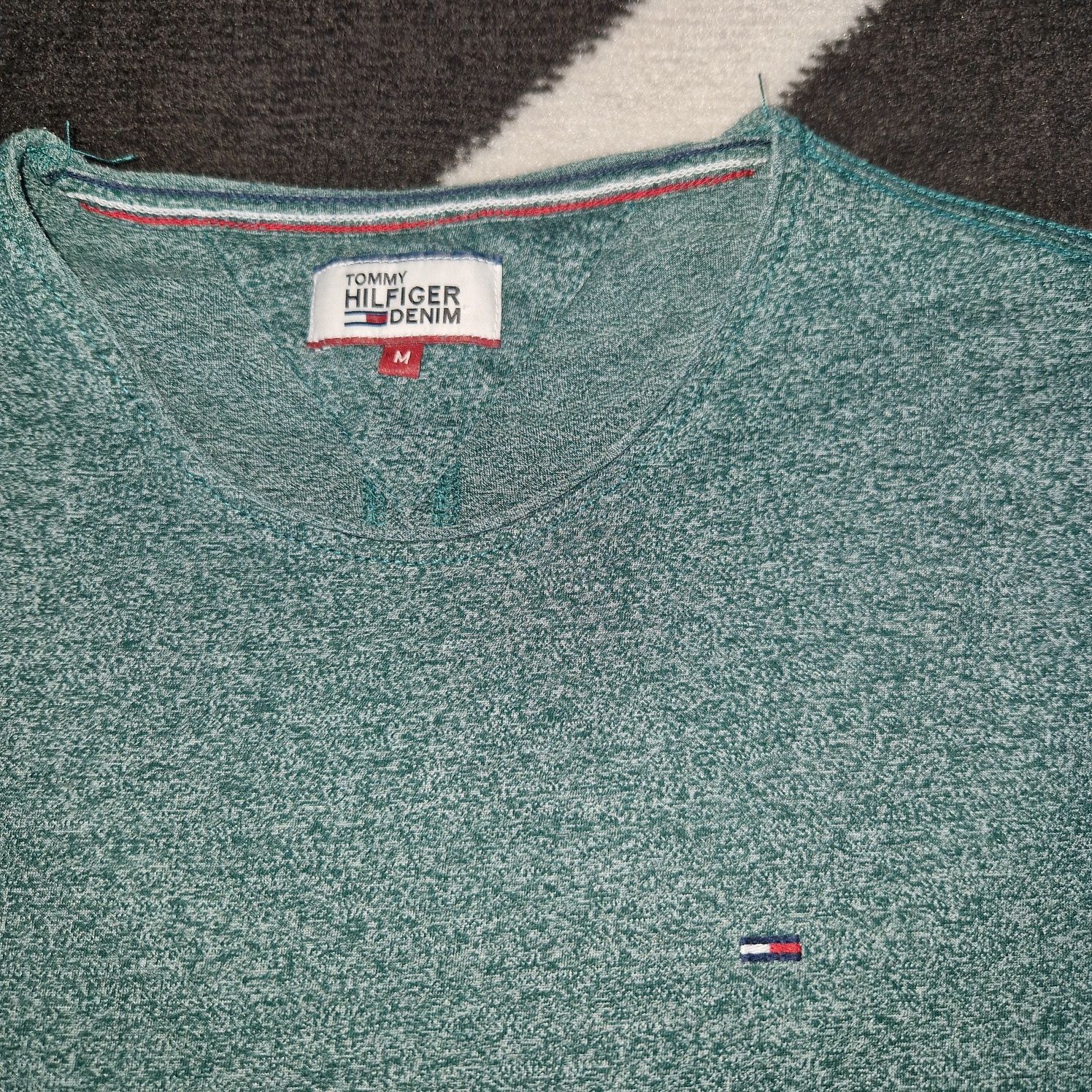 Tommy Hilfiger oryginalna bluzka S/M zielona damska
