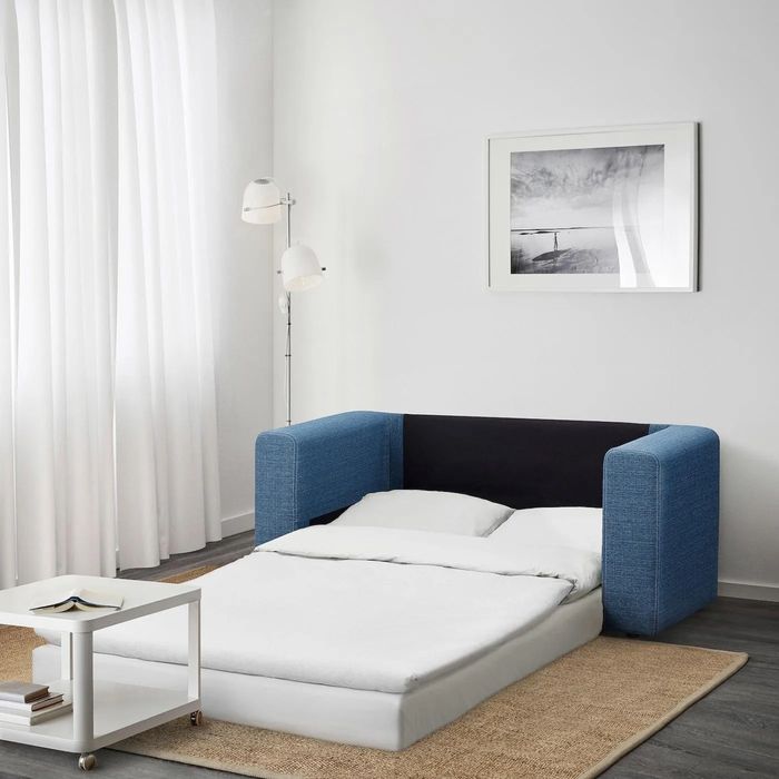 Kanapa Sofa Ikea Askeby rozkladana 2-osobowa niebieska Stan bdb Gdynia