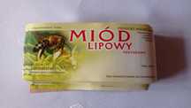 Etykiety Miód lipowy 98 szt naklejane