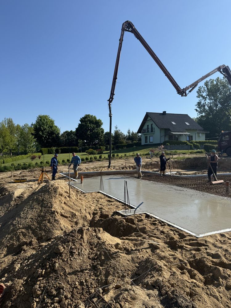 Budowa domów , plyty fundamentowe , projekty deweloperskie ,ocieplenia
