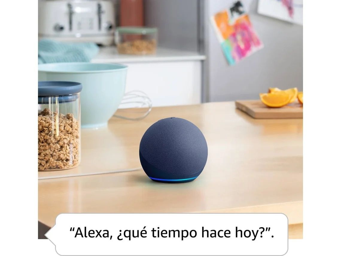 Amazon alexa echo dot 5 azul em Português SELADO