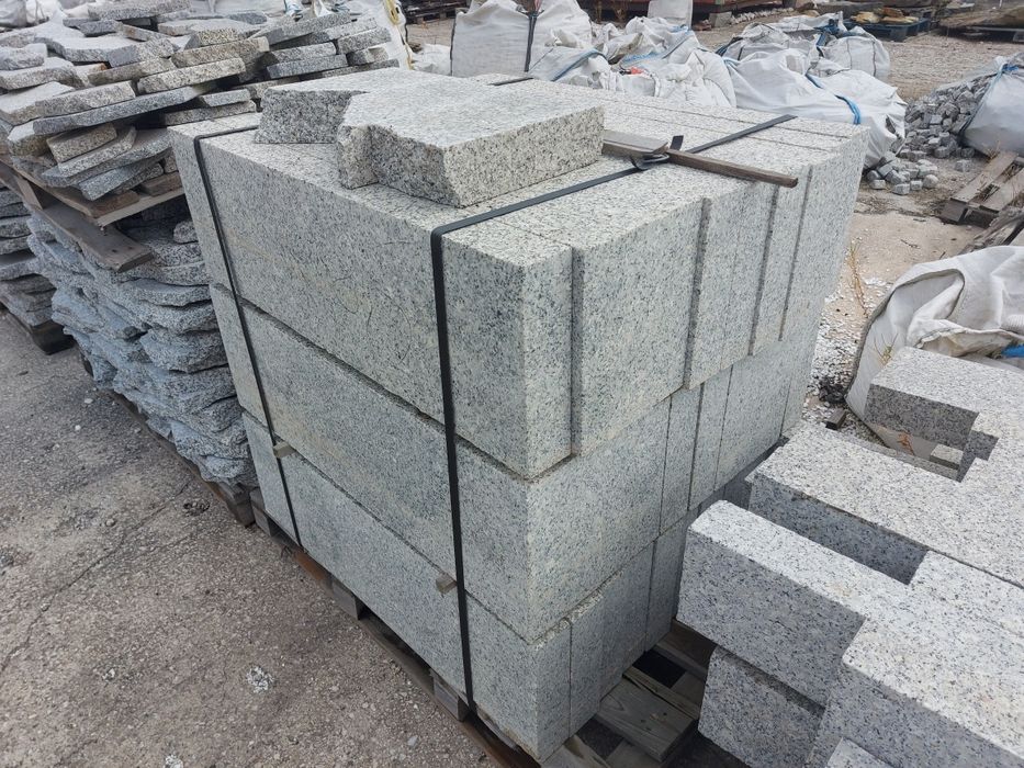 Kostka granitowa Szara szaro ruda 8x11 tir