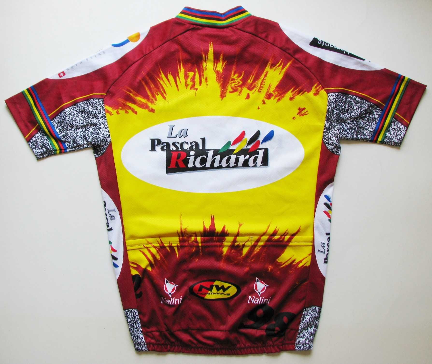 ВелоФутболка NALINI La Pascal Richard 4-M red-brown/yellow/white