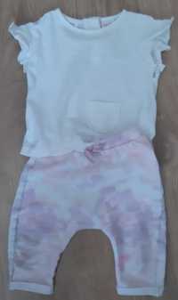Komplet spodnie i koszulka Zara 68 cm