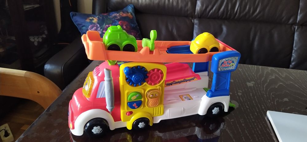 Duży autotransporter Tut Tut Autka +dwa autka