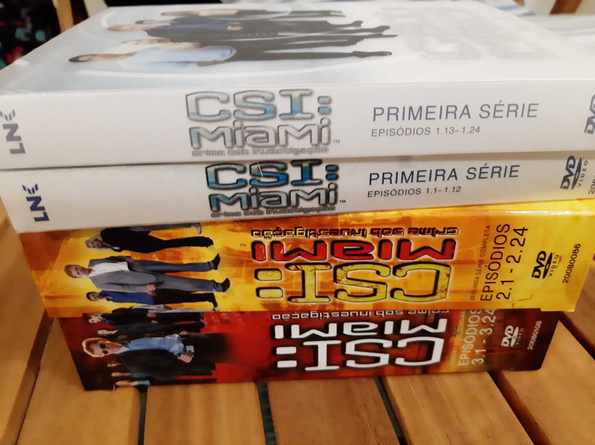 DVD Séries 1, 2, 3 "CSI Miami" - preço por série
