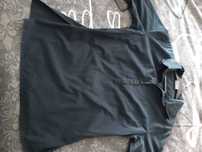 Camisa senhora preta manga 3/4
