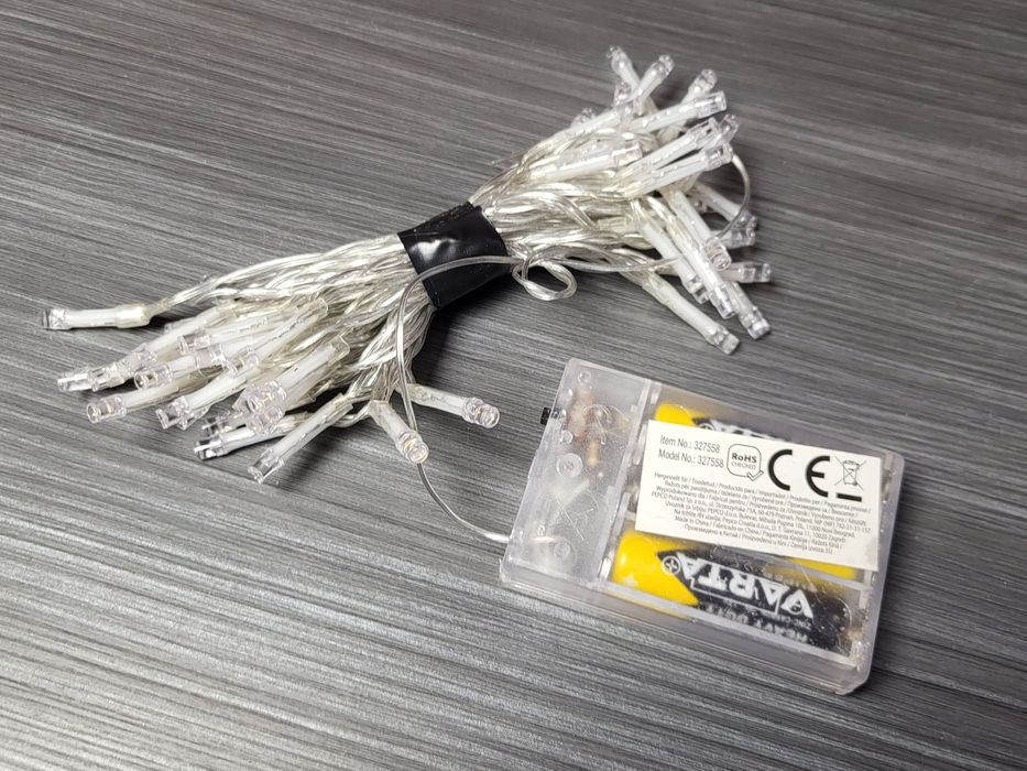 Lampki łańcuch led Na baterie 2 komplety 10m