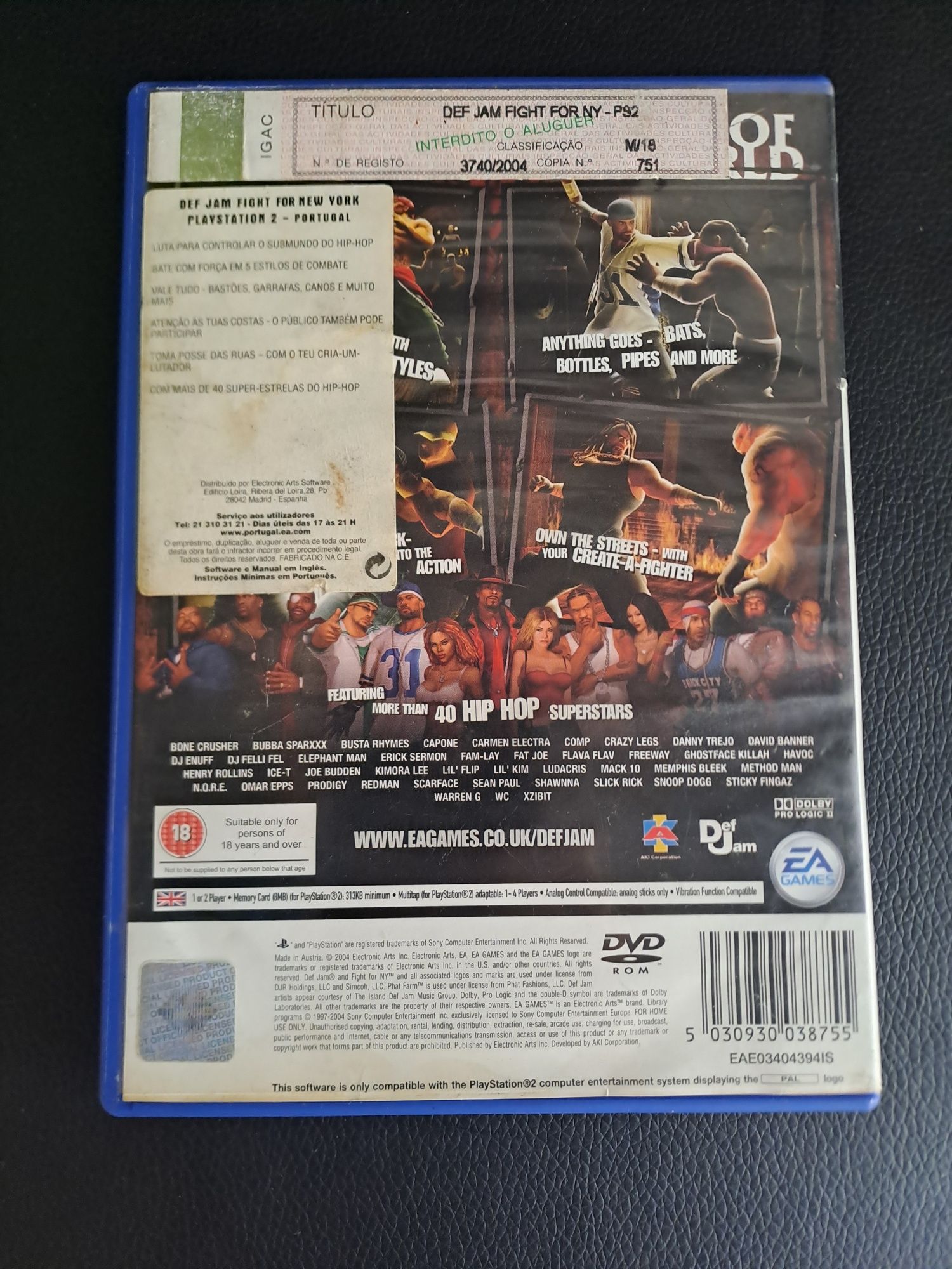 Def Jam: Fight for NY - Jogo PS2