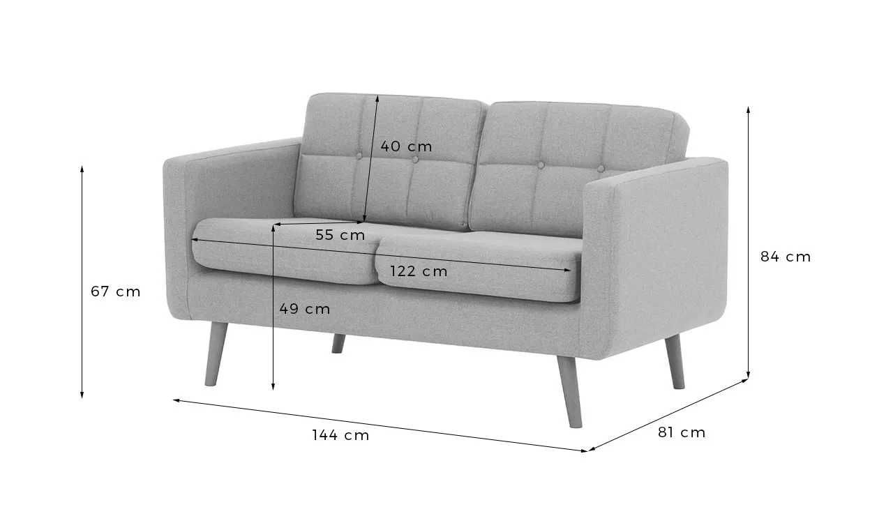 Sofa  BRW  z serii Brest Malmo , 2 osob - dostawa gratis