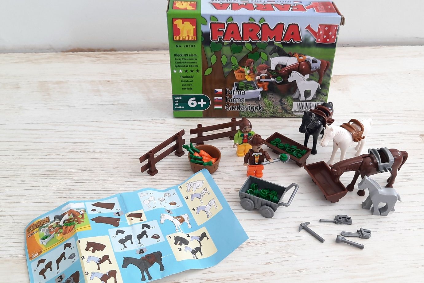 Klocki DROMADER jak LEGO zestaw Farma