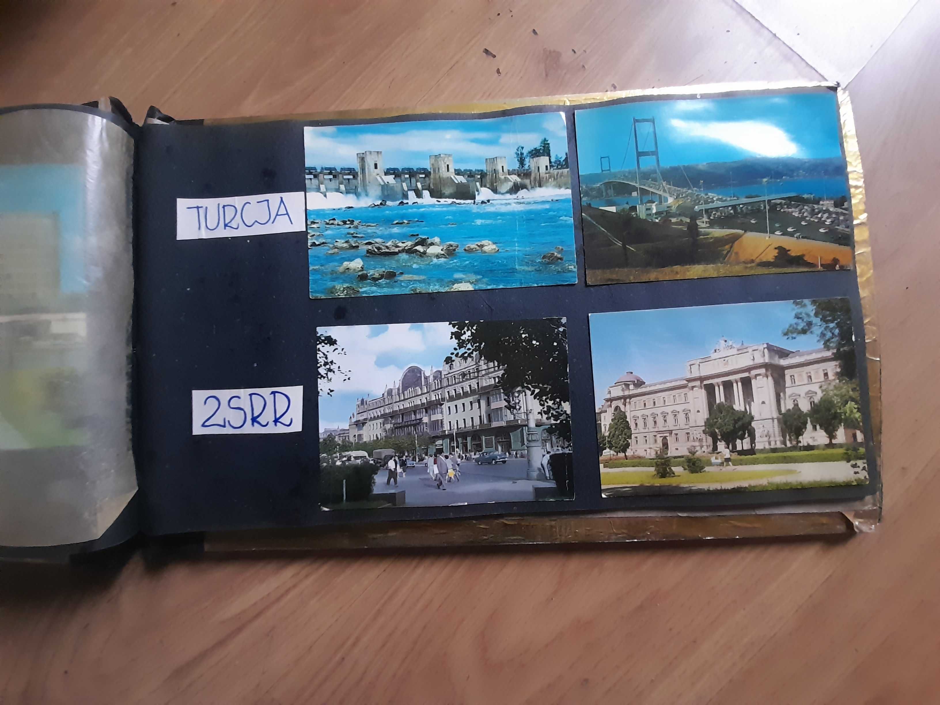 Stary album z widokówkami Retro