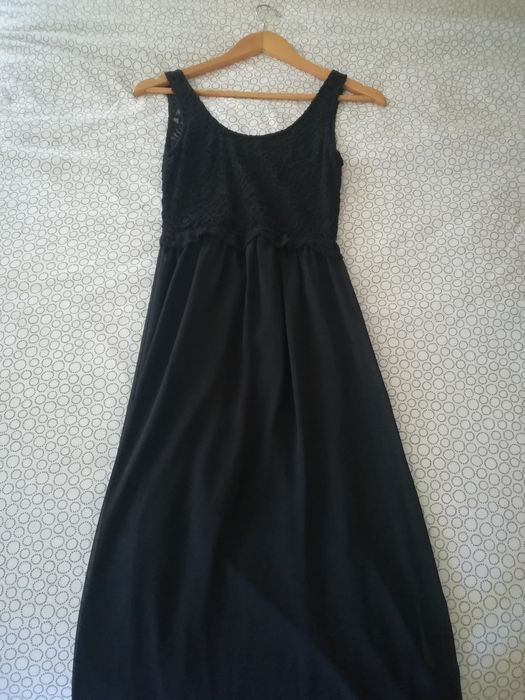 Vestido renda preto