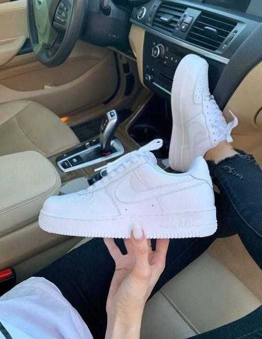 Кроссовки Nike Air Force 1 White Premium 36-46 найк аир форс Хит весны