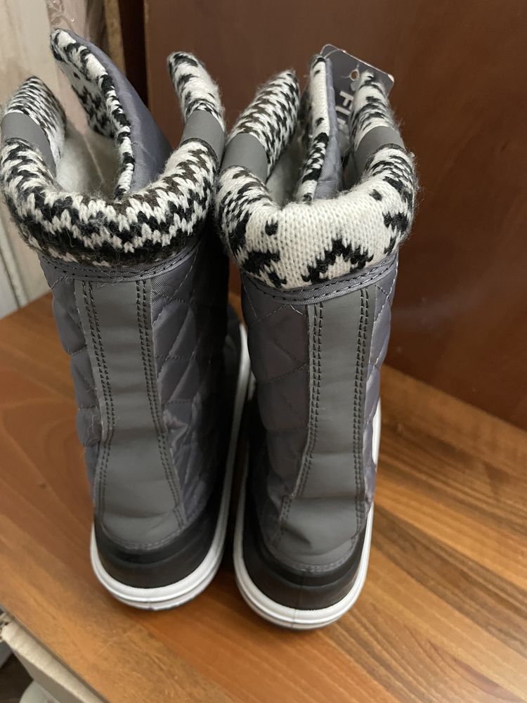 40р Термочоботи-снігоходи водонепроницаемые резиновые сапоги ботинки