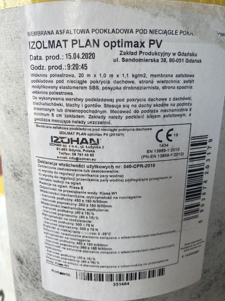 Papa izolmat plan optimax pv