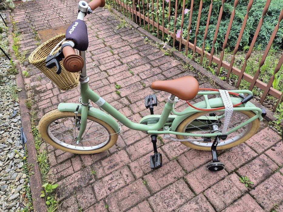 Rower dziecięcy Puky YOUKE Classic 18" retro green