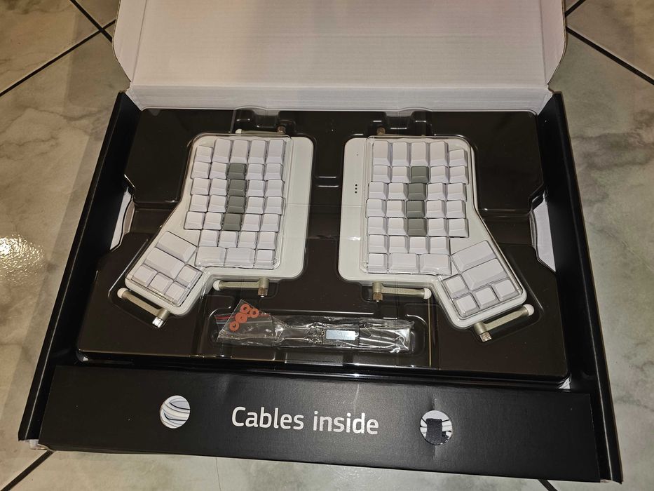 Klawiatura ergo split ortho ZSA ErgoDox EZ Glow + Wrist Rest