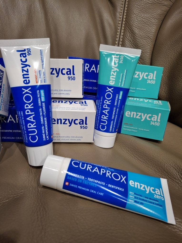 Зубні пасти Curaprox  enzycal zero,950,1450 75ml