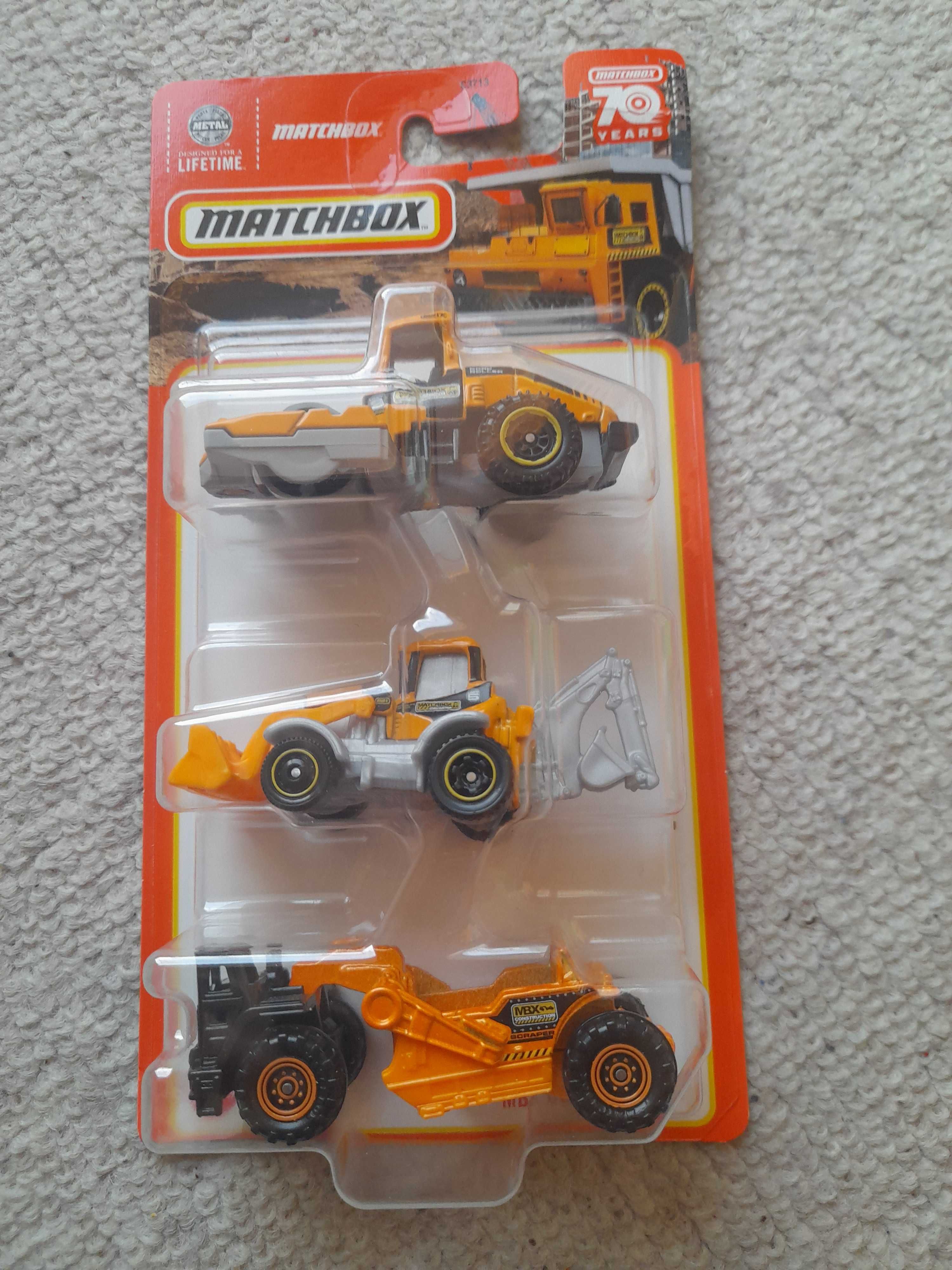 Matchbox 3 pak MBX Construction