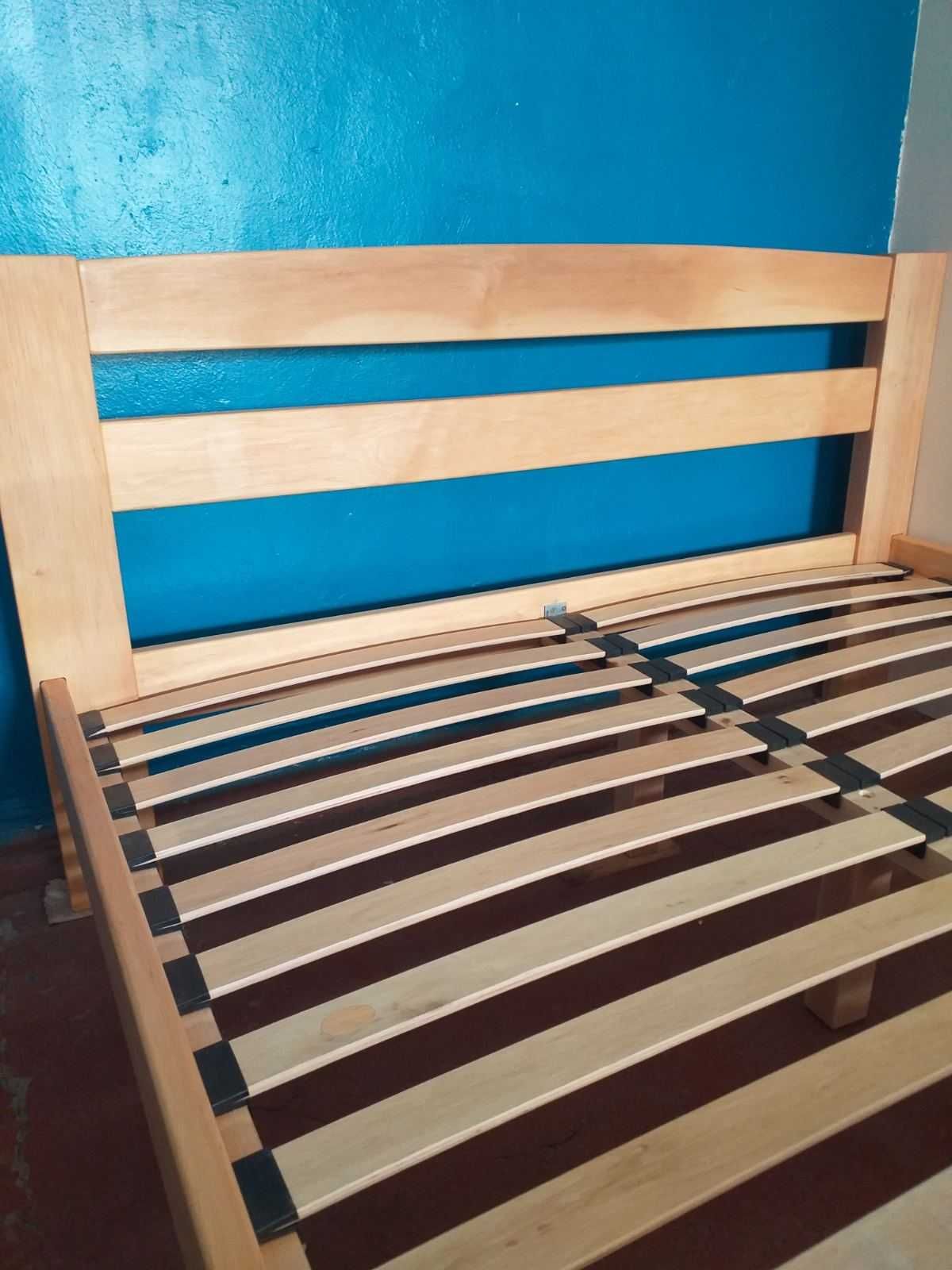 Деревянная кровать АДЕЛЬ 160х200 Белый и натуральный цвет и др размеры