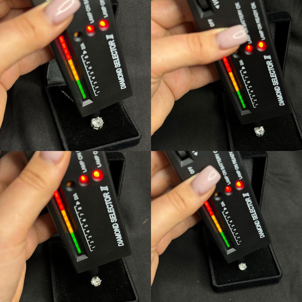Підвіски з муассанітом 1, 2 та 3 ct
