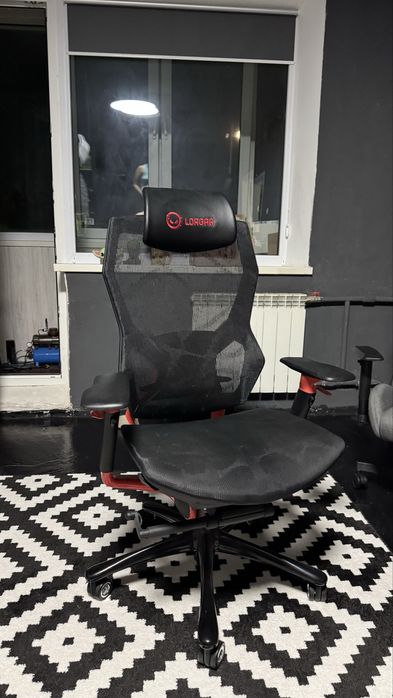 Крісло ігрове LORGAR Grace 855 (LRG-CHR855RB) червоно-чорний