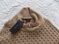 Massimo Dutti ponczo  M / L wool cashmire NOWE