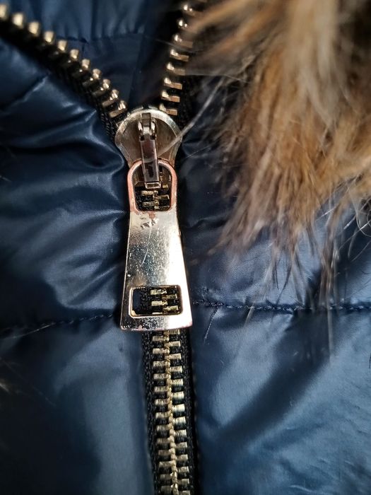 Kurtka zimowa kobalt oversize